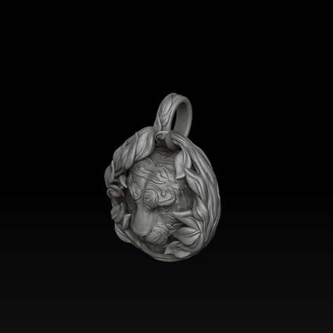 Tiger In Nature Pendant 3D print model 🏷️The link to order is in bio. #tiger #ring #jewellery #jewelry #3dmodel #animal #forest Tiger Ring, Organic Jewelry, Print Models, Zbrush, In Nature, 3d Print, 3d Printing, Forest, Pendant