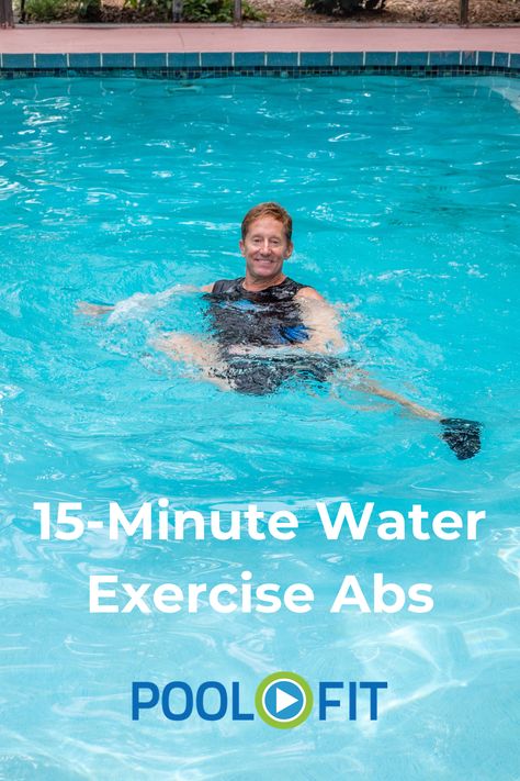 free water exercise ab workout Water Workout With Weights, Ab Workouts In The Pool, Ab Workout In Pool, Water Aerobic Exercises Abs Ab Workouts, Pool Core Exercises, Pool Hiit Workout, Deep Water Aerobics Exercises, Aqua Aerobics Routines Pool Workout, Pool Workouts For Stomach