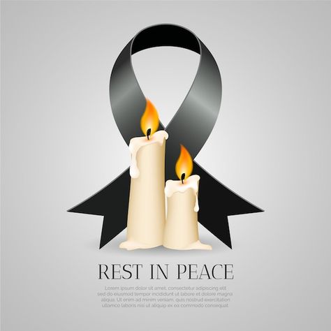 Mourning for the victims with candle | Premium Vector #Freepik #vector #black-ribbon #mourning #rip #grief Peace Candle, Cowgirl Aesthetic, Sorry For Your Loss, Alone Photography, Cant Help Falling In Love, Restaurant Menu Design, Galaxy Phone Wallpaper, Mary And Jesus, Content Calendars