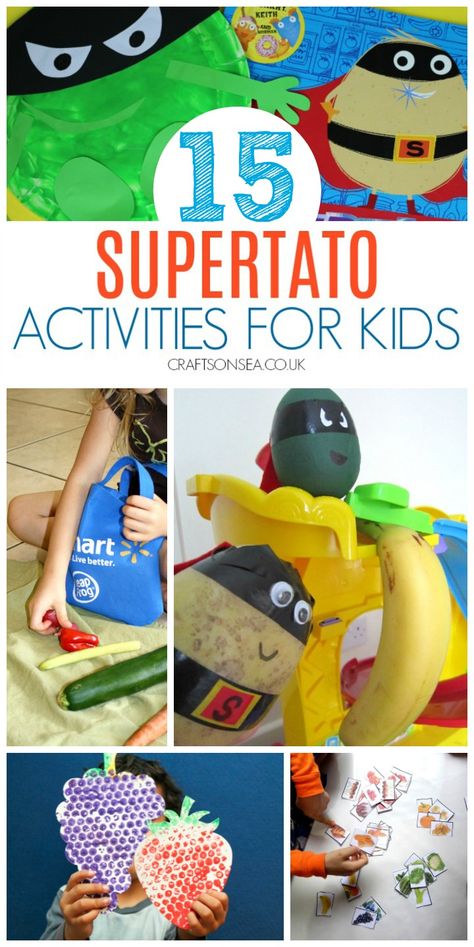 supertato activities for kids eyfs KS1 crafts Supertato Activities, Superheroes Eyfs, World Book Day Activities, Superhero Preschool, Super Hero Activities, World Book Day Ideas, Table Activities For Toddlers, Sensory Play Ideas, Hero Crafts