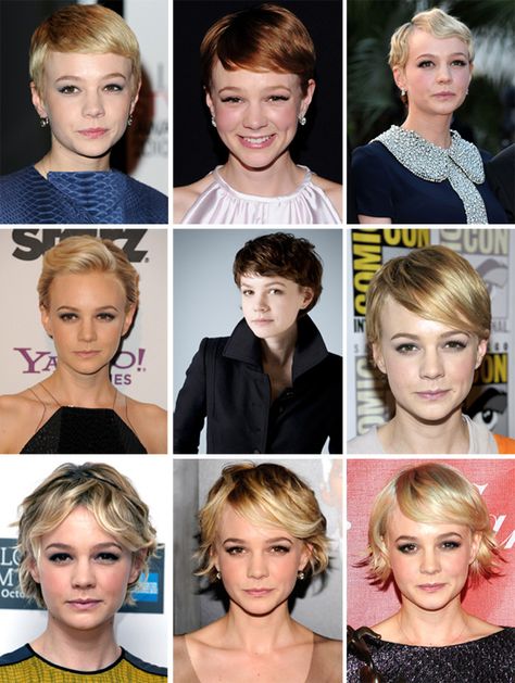 how-to-grow-out-a-pixie-cut-carey-mulligan Grow Out A Pixie, Growing Out Pixie Cut, Kort Bob, Growing Out Hair, Grown Out Pixie, Hair Romance, Carey Mulligan, Growing Out Short Hair Styles, Short Curly Hair