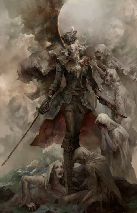 Bloodborne Maria, Maria Of The Astral Clocktower, Astral Clocktower, Christian Angel, Bloodborne Concept Art, Dark Souls Artwork, Bloodborne Art, Creature Fantasy, Soul Game