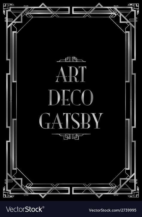 Gatsby Graphic Design, Gatsby Illustration, Art Deco Background, Gatsby Art, Graphic Design Ads, Awards Ceremony, Gatsby, High Res, Gift Bag