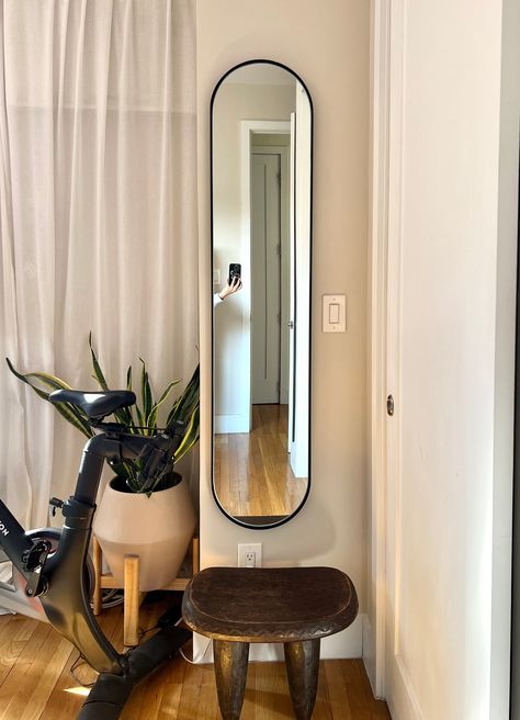 Lorraine, Frameless Full Length Mirror, Oval Full Length Mirror, Mirror In Small Bedroom, Long Mirror Living Room, Long Mirror Vanity, Vanity With Full Length Mirror, Frameless Bed, Oval Mirror Bedroom