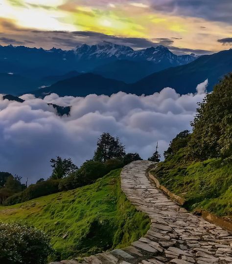 The mountains are calling and I must go. Travel India Beautiful Places, Path To Heaven, India Travel Places, The Mountains Are Calling, Aesthetic Photography Nature, To Heaven, Yoga Challenge, Beautiful Places To Travel, Secret Obsession