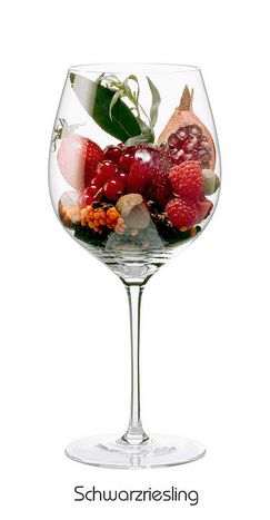 SCHWARZRIESLING: Arômes de framboise, fraise , groseille, noisette , grenade , d'estragon , lentilles , de la sauge ,poivre noir , girofle, muscade. Wine Aromas, Wine Making Kits, Grape Varieties, Wine Flavors, Wine Varietals, Wine Education, Wine Guide, Types Of Wine, Wine Art