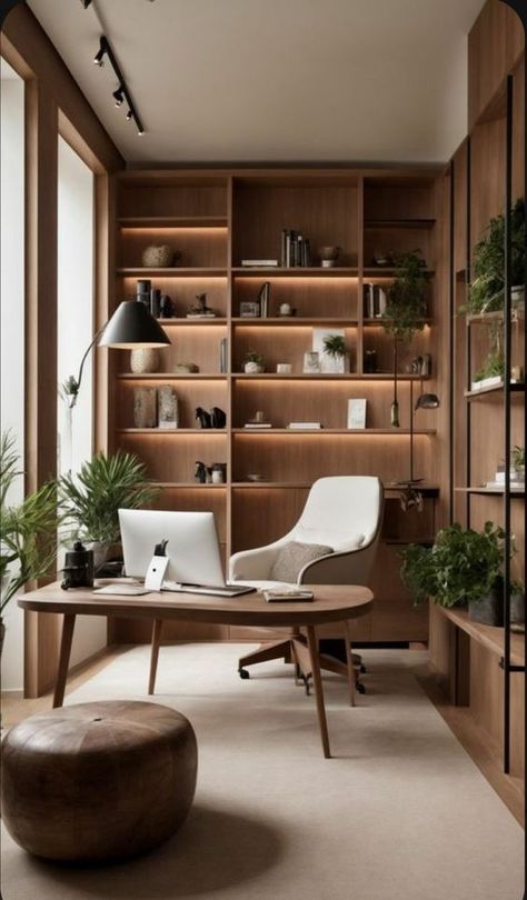 Living Room Throws, Modern Home Offices, Study Room Design, Small Home Offices, Home Library Design, Ideas Living Room, Executive Office, Home Office Setup, Home Office Space