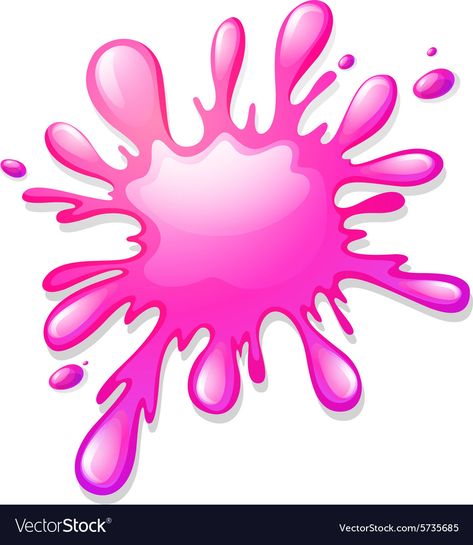 Paint Splash Png, Slime Birthday, Pink Splash, Pink Paint Colors, Color Flashcards, Birthday Painting, Slime Party, Splash Of Color, Paint Splash