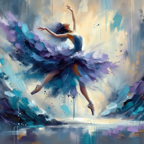 Movement of Dance Two - DarkirStorm Wall Doodles, Ballerina Art Paintings, Expressive Painting, Dance Wallpaper, Dancer Painting, Ballerina Art, Dance Paintings, Art Of Love, Realism Painting