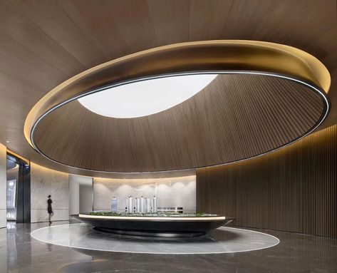 Circular Ceiling Design, Sales Gallery Design, Architecture Ceiling, Sales Gallery, Hotel Lobby Design, Circular Ceiling, Lobby Interior Design, Interior Ceiling Design, Sales Center