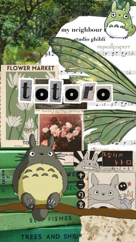 my neighbour totoro wallpaper Studio Ghibli Art Wallpaper, Ghibli Wallpaper Aesthetic, Ghibli Wallpaper Iphone, Wallpaper Ghibli, Page Wallpaper, Totoro Wallpaper, My Neighbour Totoro, Personajes Studio Ghibli, Studio Ghibli Background