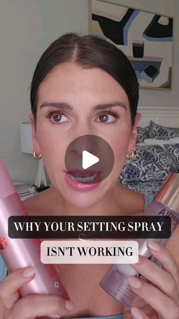 Kate | Makeup Tips on Instagram: "This is why your setting spray isn't working!!! ✋️✋️✋️  Did you know this???  @charlottetilbury Flawless Finish Setting  @onesize On Till Dawn Setting Spray   #settingspray #finishingspray #longlastingmakeup #flawlessmakeup #sweatproofmakeup #makeupthatlasts #makeupschool" How To Use Setting Spray, Finishing Spray Makeup, Best Makeup Setting Spray, Kate Makeup, Sweat Proof Makeup, Perfect Winged Eyeliner, Makeup Hacks Tutorials, Makeup Spray, Makeup Mistakes