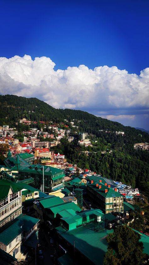 Lbsnaa Mussoorie Wallpaper, Shimla Photography, Shimla Aesthetic, Indian Mountains, Beautiful Places In India, Nature In The City, View Of Nature, Indian City, India Trip