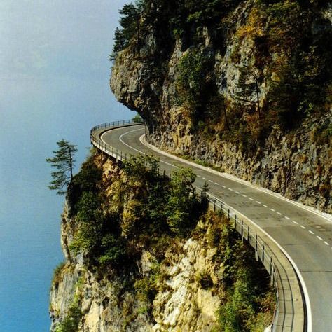 The Cliff Road Pacific Coast Highway, Big Sur, Positano, Amalfi Coast, Places Around The World, Amalfi, Dream Vacations, Calgary, Travel Dreams