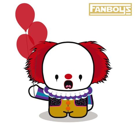 Pennywise Doodle, Cute Pennywise, Pennywise Chibi, Hulk Smash Party, Cute Halloween Drawings, Pennywise The Dancing Clown, Halloween Clown, Send In The Clowns, Religious Crafts