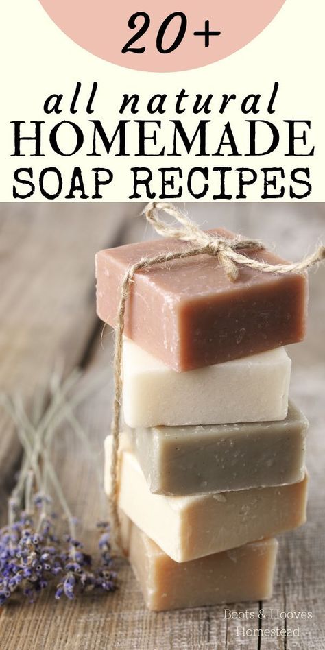 NATURAL SOAP RECIPES. 20+ Homemade all natural homemade bar soap recipes, plus tips and tricks on how to make your own soap at home. Bar Soap Recipes, Natural Soap Making Recipes, Homemade Bar Soap, Making Bar Soap, Natural Homemade Soap, Natural Soaps Recipes, Homemade Bar, Diy Soap Bars, Homemade Soap Bars