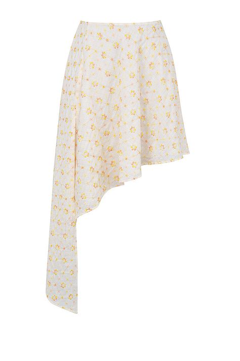 Clothing : Skirts : Cloud Floral Embroidered Hanky Hem Skirt - CHR3941 Embroidered Hanky, Hanky Hem Skirt, Embroidered Hankies, Structured Dress, Pretty Skirts, Hanky Hem, Floral Embroidered Top, Glamour Dress, Puff Sleeve Dresses