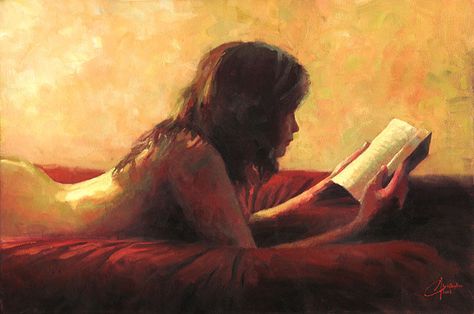 Reading Art, Arte Inspo, Woman Reading, Reading A Book, Reading In Bed, Girl Reading, Light Painting, Figure Painting, 그림 그리기