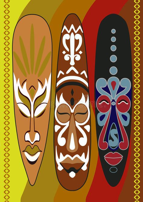 Africa Tribes, African Drawings, Africa Nature, African Art Projects, African Theme, African Paintings, African Art Paintings, Africa Art, Decorative Pattern