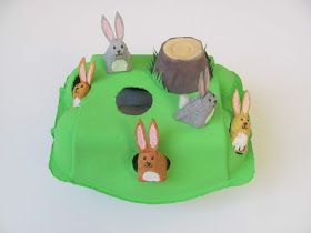 Jumble Tree: Egg carton bunny burrow bank! Bunny Burrow, Paper Plate Masks, Christmas Potatoes, Easter Window, Cork Crafts Christmas, Craft Foil, Toddler Craft, Owl Costume, Diy Nativity