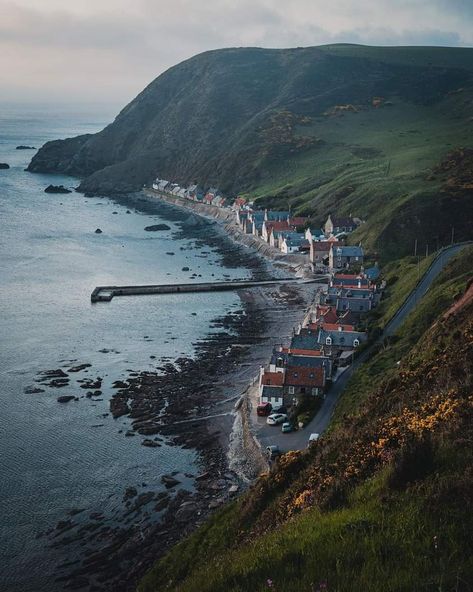 Nature, English Fishing Village, Scottish Fishing Village, Irish Fishing Village, Village Near Sea, Nordic Fishing Village, New England Fishing Village, Small Fishing Town Aesthetic, Old Seaside Town Aesthetic