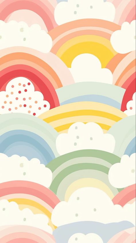 Aesthetic Kids Wallpaper, Kids Wallpaper Colorful, Rainbow Pattern Background, Little Kids Wallpaper, Little Kid Wallpaper, Cute Rainbow Background, Cute Kid Wallpapers, Canva Background Ideas, Kids Background Wallpapers