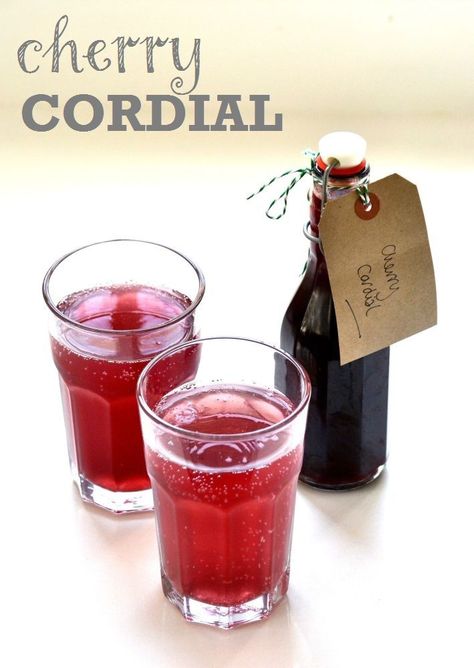 A cheery cherry cordial for making craft cocktials Cordial Recipe, Cherry Cordial, Liqueurs Recipes, Homemade Wine, Frozen Cherries, Cherry Recipes, Wine And Liquor, Alcohol Recipes, Sparkling Water