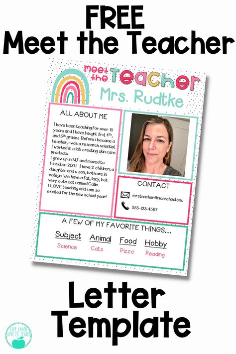 Meet Teacher Letter, Meet The Teacher Aide Template, Preschool Meet The Teacher Letter, Intro Letter To Parents From Teacher, New Teacher Letter To Parents, Welcome Back To School Letter To Parents, Simple Meet The Teacher Template, Back To School Letter From Teacher, Meet The Teacher Free Printable