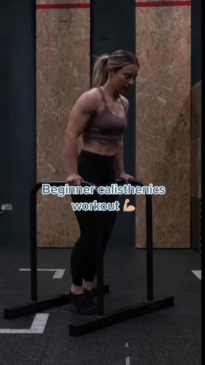 Another beginner workout for you to try ☺️ #howtostartcalisthenics #be... | TikTok Calisthenics Body Inspiration, Calestenics Workout Beginners, Intro To Calisthenics, Kinesthetic Exercise, Back Workout Calisthenic, Daily Calisthenics Routine, Calisthenics Gym Workout, Women Calisthenics Transformation, Power Tower Workout For Women