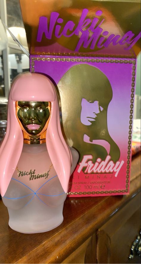 Nicki Perfume, Trashy Y2k Perfume, All A Dream Pink Perfume, Perfume Pretty Barbie, Nicki Minaj Perfume, Passion Fruit Sorbet, Nicki Minaj Fragrance, Witchy Nails, Kids Playroom Decor