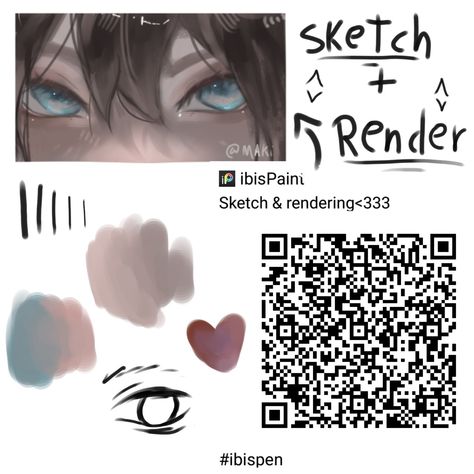 Pose Reference Drawing Close Up, Drawing Qr Code Ibis Paint, Ibis Paint Codes Brushes, Render Brush Qr Code, Cybercore Divider, How To Draw Digital Art Ibis Paint, Fade Watercolor Opaque 2 Ibis Paint, Ibispaint Rendering Brush, Pro Create Brushes Qr Code