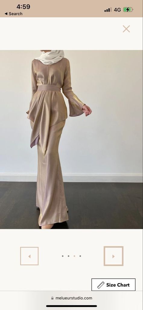 [Promotion] 14 Muslim Fashion Dress Gowns Insights You Need To See Right Now #muslimfashiondressgowns Muslim Fashion Dress Gowns, Baju Kurung Moden Style, Model Dress Kebaya, Dress Muslim Modern, Braidsmaid Dresses, Elegant Fashion Outfits, Projek Menjahit, Bridesmaid Satin, Dress Pesta