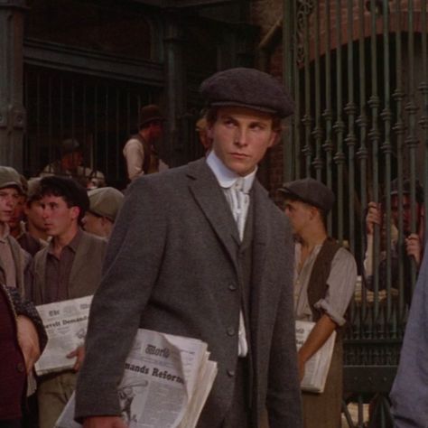 Christian Bale Newsies, 1992 Newsies, Christian Bell, Newsies 1992, Newsies Live, Chris Bale, Movie Recs, Kenny Ortega, Jack Kelly