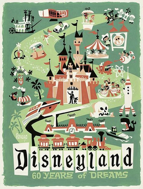 Disneyland Poster, Vintage Disney Posters, Disneyland Vintage, Disney Poster, Postal Vintage, Retro Disney, Disney Print, Disney Things, Disney Posters