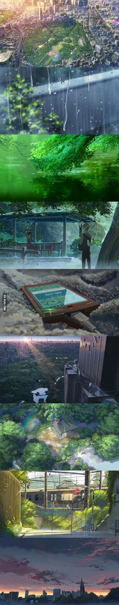 The amazing visuals of Garden Of Words (anime movie) Garden Of Words Anime, She And Her Cat, The Garden Of Words, Garden Of Words, Animation Background, Fantasy Landscape, Anime Background, Anime Movies, Anime Scenery