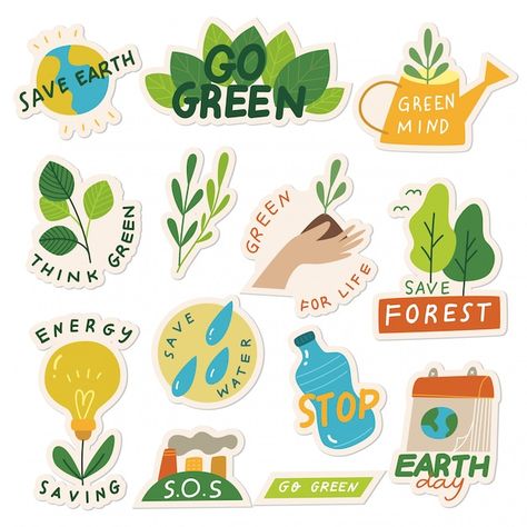 Desain Buklet, Animal Education, Environment Day, Happy Earth, Save Earth, The Environment, 로고 디자인, Printable Stickers, Earth Day