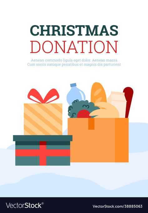 Christmas Donation Poster, Donation Poster, Charity Poster, Holiday Christmas, Png Images, Mobile App, Christmas Holidays, Vector Free, Vector Images