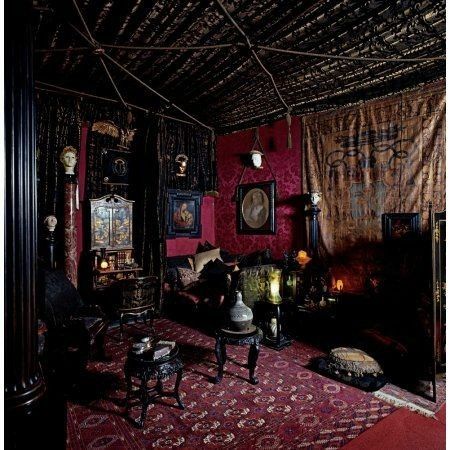 Gentlemanly Pursuits Victorian Gothic Decor, Victorian Rooms, Goth Bedroom, Gothic Interior, Gothic Bedroom, Bohemian Room, Chic Bedding, Shabby Chic Bedding, Goth Decor