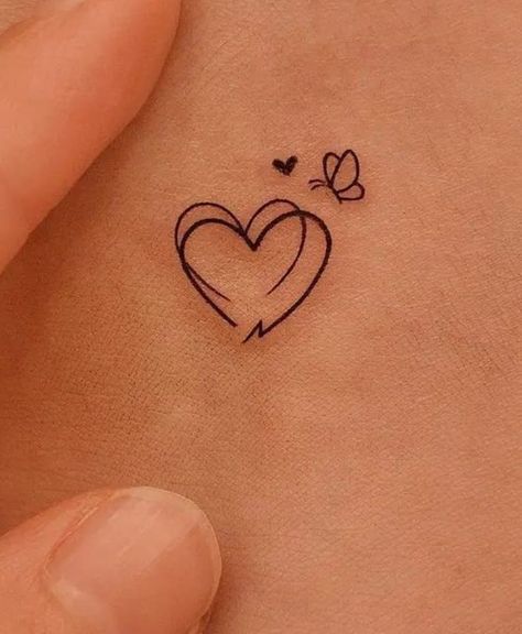 Tatoos Woman Trendy, 1 Hour Tattoo Ideas For Women, Heart Moon Tattoo, Watch Me Tattoo, Small Rose Wrist Tattoo, Small Female Tattoos, 2 Inch Tattoo Ideas, 2x2 Tattoo Ideas, Family Heart Tattoos