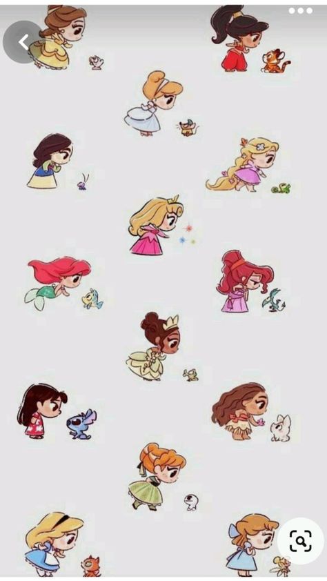 Disney Doodles, Disney Character Drawings, Disney Character Art, Cute Disney Drawings, Karakter Disney, Disney Collage, Disney Princess Drawings, Disney Phone Wallpaper, Princess Drawings