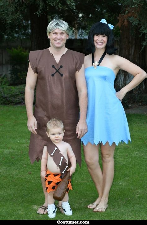 Betty Flintstone Costume Diy, Betty Flintstone Costume, Betty Flintstone, Rubble Costume, Betty Rubble Costume, Flintstone Costume, Flintstones Costume, Family Themed Halloween Costumes, Barney Rubble