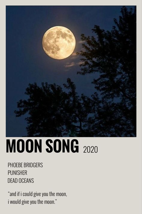 Phoebe Bridgers Polaroid, Moon Song Phoebe Bridgers, Song Polaroid, Polaroid Wall, Harry Styles Poster, Vintage Music Posters, Moon Song, Music Collage, Polaroid Poster