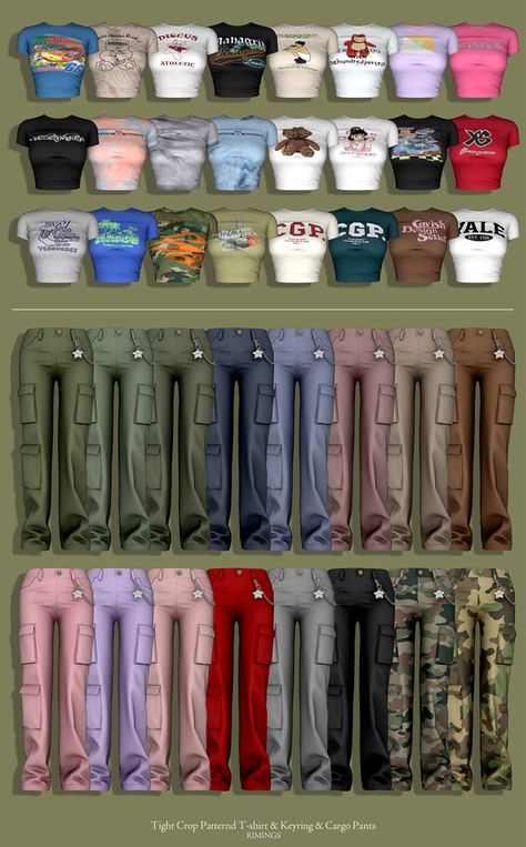 Sim4cc Clothes, Sims 4 Cc Shirts Crop Tops, Sims 4 Cc Free Clothes, Sims 4 Cc Outfits Sets, Sims 4 Cc Clothes Baddie Free, Clothes Cc, Sims 4 Tsr, Sims 4 Traits, Sims 4 Cas Mods