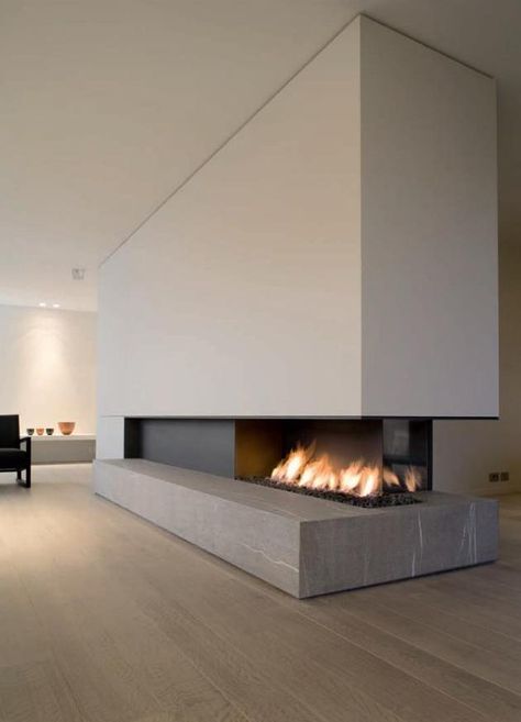 Modern Interior Fireplaces Design Camino, Contemporary Fireplace Designs, Interior Minimalista, Contemporary Fireplace, Hus Inspiration, Home Fireplace, Modern Fireplace, Interior Modern, Contemporary Interior Design