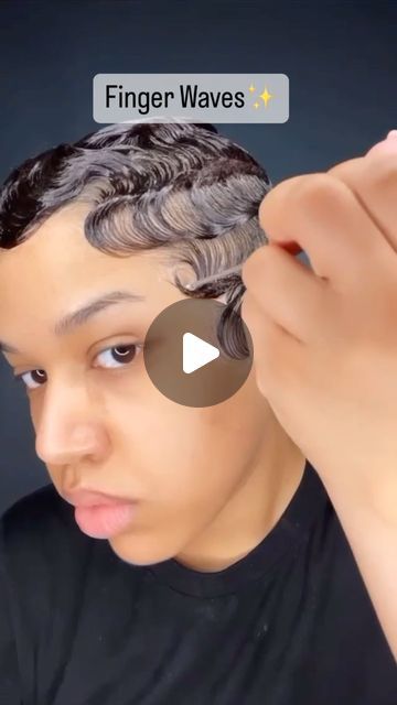 Link to the hair beauty world✨ on Instagram: "Accurate natural finger waves✨ Follow for more about hair🙌 💸𝗨𝗽 𝗧𝗼 $𝟭𝟱𝟬 𝗢𝗳𝗳 , 𝗚𝗲𝘁 𝗲𝘅𝘁𝗿𝗮 𝟮𝟬% 𝗼𝗳𝗳 𝟮 𝘄𝗶𝗴𝘀 🎁𝗙𝗿𝗲𝗲 𝗲𝘅𝗰𝗹𝘂𝘀𝗶𝘃𝗲 𝘀𝗶𝗱𝗲 𝗽𝗮𝗿𝘁 𝘀𝘁𝘆𝗹𝗲 𝗰𝗼𝗺𝗯 & 𝗹𝘂𝘅𝘂𝗿𝘆 𝘀𝗵𝗼𝘄𝗲𝗿 𝗰𝗮𝗽 𝗴𝗶𝗳𝘁𝘀 ❤️𝟒 𝐢𝐧𝐭𝐞𝐫𝐞𝐬𝐭—𝐟𝐫𝐞𝐞 𝐩𝐚𝐲𝐦𝐞𝐧𝐭 𝐰𝐢𝐭𝐡 𝐊𝐥𝐚𝐫𝐧𝐚 @linktohairofficial . . . #linktohair#kinkyhair#kinkystraight#kinkycurly#gluelesswig#4chairstyles#4chair#hdlace#hdlacewig#lacewigs#trendy#hairstyles#explore#explorepage#bob#reels#viral#blackgirlsrock#hairstyle#hairinspo#fyp#haircut#inspiration#sharing#fyp#blackfridaysale#naturalhair#curls#shorthair#fingerwaves" Finger Waves With Undercut, Finger Waves On Medium Length Hair, Finger Waves For Black Women Long Hair, Finger Curls Short Hair, How To Do Finger Waves, Soft Fingerwaves Short Hair, Fingerwaves For Black Women, Short Finger Waves, Fingerwaves Short Hair Black Pixie Cuts