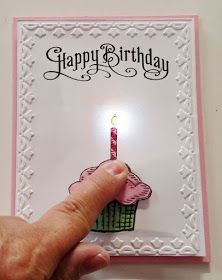 Crooked Stamper's Blog: Happy Birthday Cupcake! Led Card, Happy Birthday Cupcake, Paper Circuits, Birthday Lights, Happy Birthday Cupcakes, Diy Letters, Birthday Cupcake, Funny Greeting Cards, Birthday Cards Diy