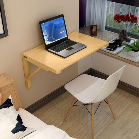 Wall Table Folding, Simple Office Desk, Wall Mounted Dining Table, Wall Mounted Computer Desk, Wall Mounted Folding Table, Folding Computer Desk, Fold Down Desk, Foldable Dining Table, Fold Down Table