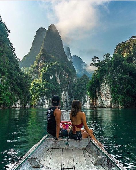 TRAVEL | BEACH | ADVENTURE on Instagram: “Nature is more beautiful when you’re in love 💚 Tag your travel partner!👇 «» Follow @geotravelings for more! 📷: @couple.away «» #thailand🇹🇭…” Elba, Khao Sok National Park, Thailand Vacation, Couples Vacation, Beach Adventure, Vacation Pictures, Thailand Travel, Travel Insurance, Lonely Planet