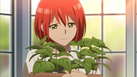 The Red that Spins Fate S2E1 Unique Red Hair, Red Hair Anime, Shirayuki Hime, Chise Hatori, Black Lagoon Anime, Akagami No Shirayuki, Akagami No Shirayukihime, Short Red Hair, Snow White With The Red Hair