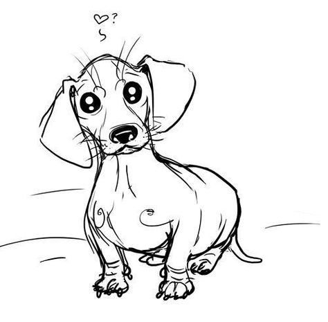 Dachshund Love Sketch How To Draw A Dachshund, Daschund Art, Dachshund Sketch, Arte Dachshund, Dachshund Drawing, Doxie Art, Dachshund Tattoo, Dachshund Art, Weiners